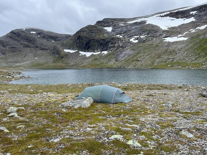 Tältplats vid Östra Bunnertjärnen