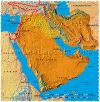 Map of The Middle East