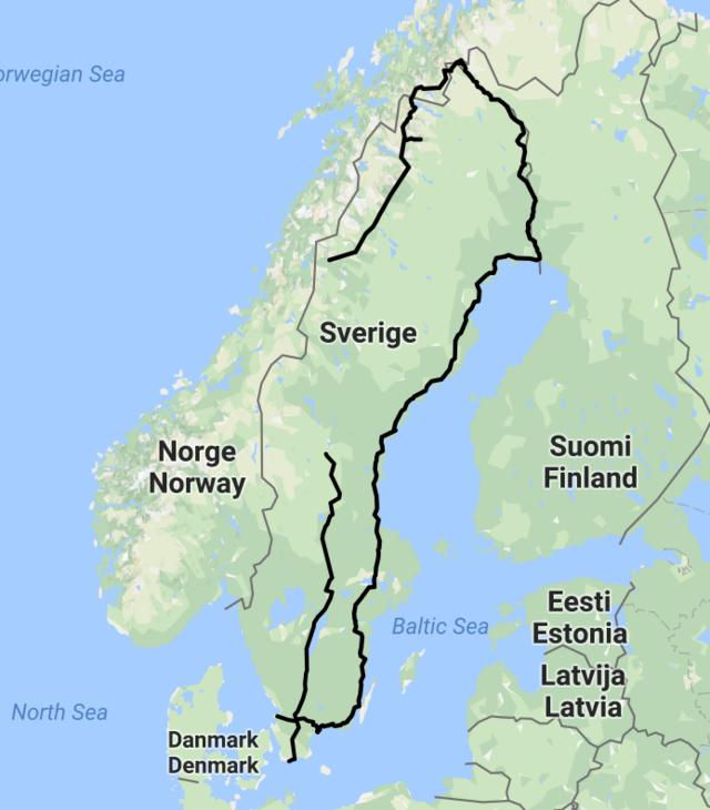 Vandringsleder Sverige Karta | Karta 2020