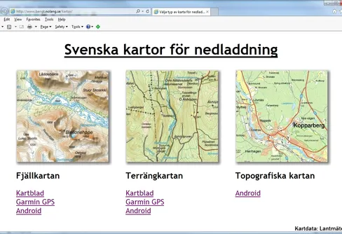 Offline Topografisk karta för Android