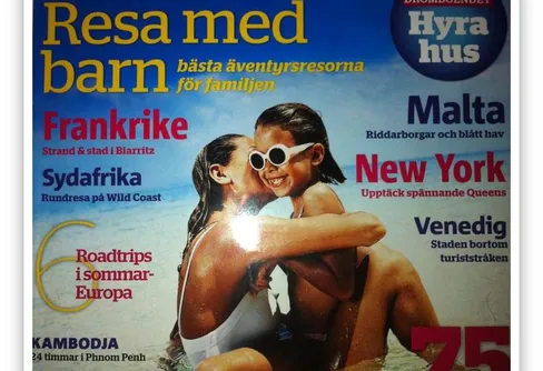 Familjen Traneving medverkar i tidningen Vagabond