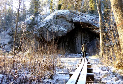 Dovra sjöar i vintrig skrud