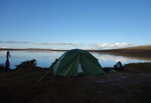 Tältnatt vid Fosksjön, Grövelsjön.