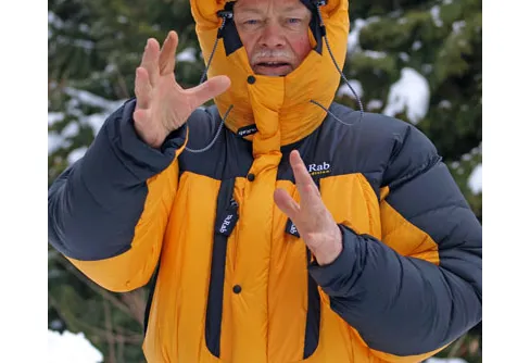 Med vinterhuset på seg