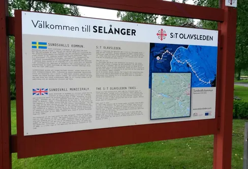 St Olavsleden Selånger- Borgsjö ( åtminstone hade jag tänkt det)