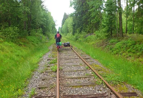 Med dressin på Otterbäcksbanan