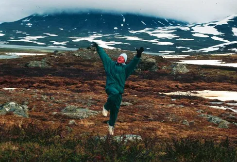 Hoppande Sarekvandrare...