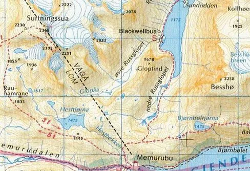 Jotunheim, Surtningssua (2368m) Besshoe (2258m) Midtre (2251m..vände innan toppen)