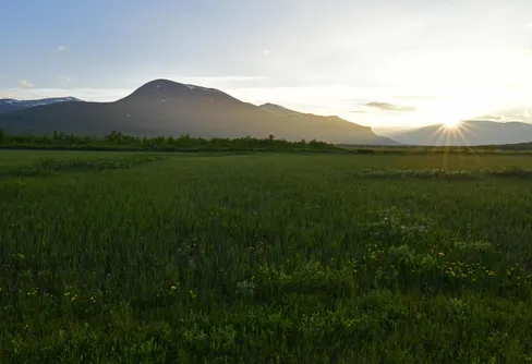 Kebnekaise i midnattssol!