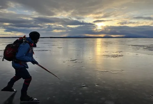 Skridskor vid Bynäset 250228