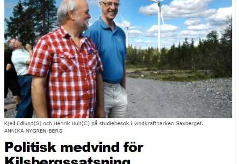 Vindkraftspark i Kilsbergen