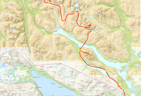 Turåkning från Torneträsk till Saetermoen. 100401-10
