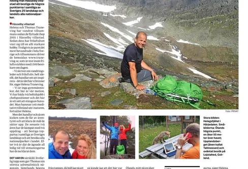 Först i Sverige att bestiga alla 25 landskaps högst toppar