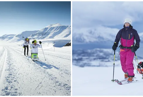 Två svenskar skidar mot Sydpolen