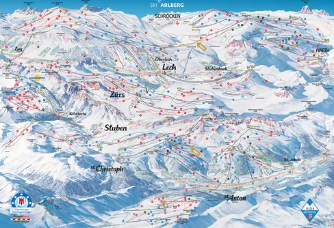 Vita och gröna ringar runt Lech