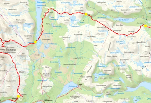 Vandring från Ammarnäs till Hemavan 180811-16