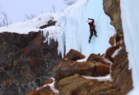 Rapport från Laponiaträffen 2015 - Isklättring