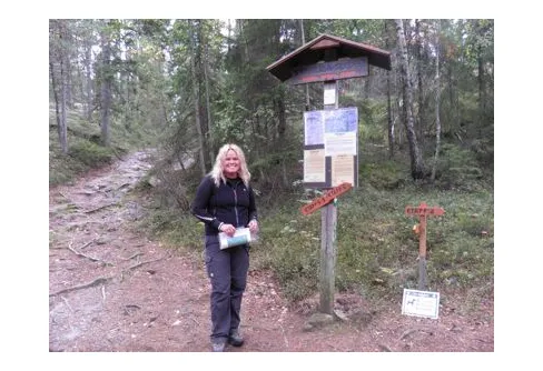 Sörmlandsleden - Äntligen en tältnatt vid Transjön