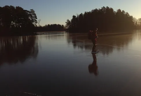 Skridskotur på Nömmen