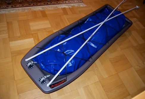 Pulkbygge (Fjellpulken transporter 155)