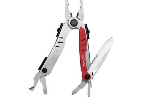 Outdoorverktyg med enhandsöppning