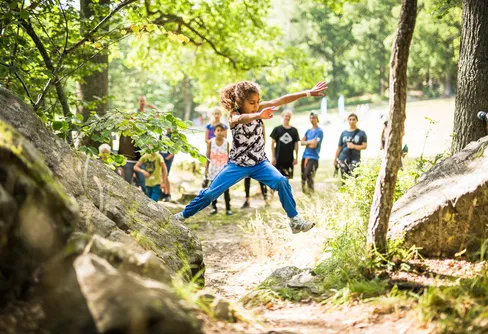 Unik Naturparkourpark invigs på Lida