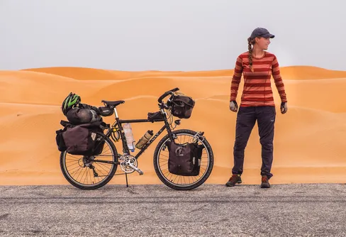 Fredrika Ek har börjat cykla hemåt