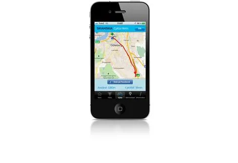 Smartphone-app för cyklister