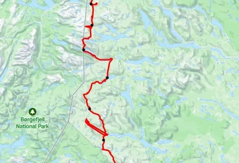 Vandra Lapplandsleden 220626-0704