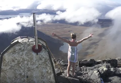 Bastu ovan molnen på Syltoppen