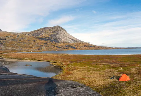 Hievsttinjávrre - Reinoksfjellet - Gjerdalen.