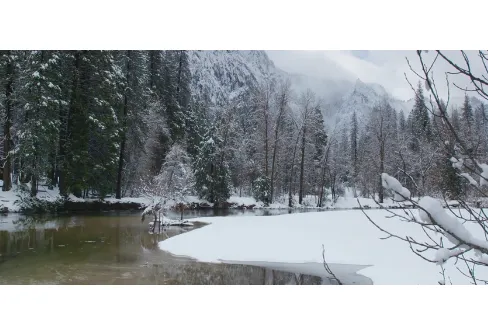 Yosemite i vinterskrud