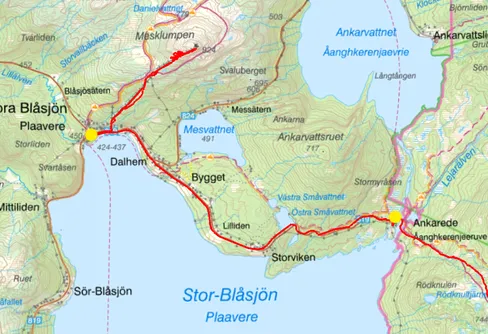 Vandra i Frostviksfjällen. 210628-0706