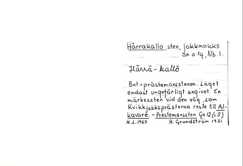 Sökandet efter Prestemansstenen