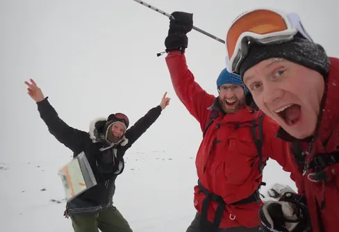 Tre små toppar vid Grövelsjön 251231