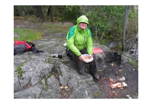 Spöregn på Björkhagsleden