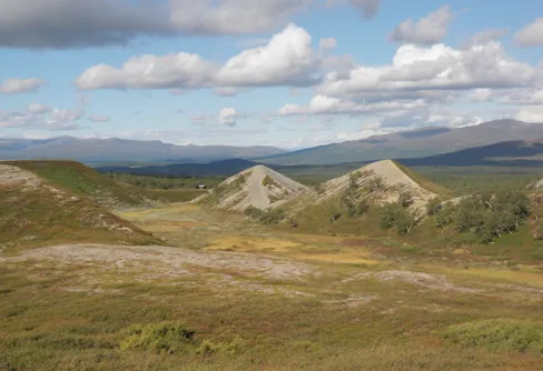 Förbud att beträda pyramiderna i Vålådalens naturreservat
