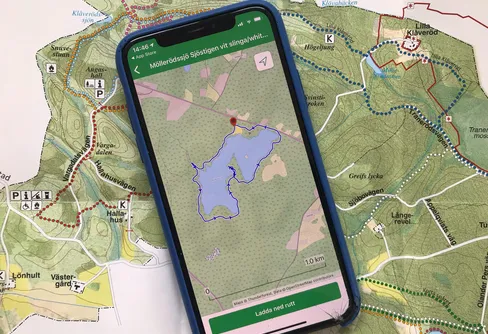 Skånska vandringsleder i appen ViewRanger