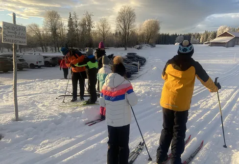 Längdåkning på julafton i Löfsåsenspåren 251224