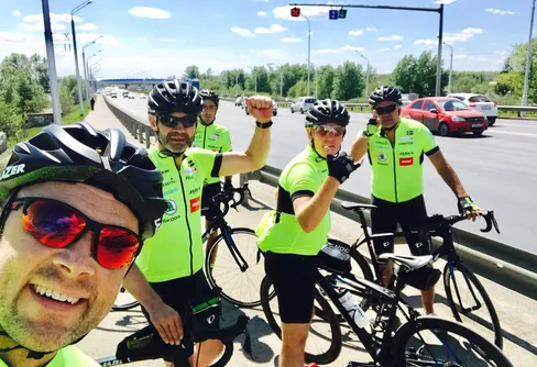 Världsrekordförsök på cykel genom Europa