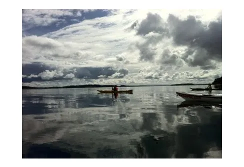 Kick Off med Utebildarna med Kajak, Klättring, Samarbetsövningar Canadensare,Geocaching och Trerätters Friluftsmiddag.