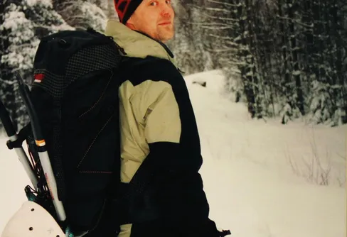 Snöfall, galet upptåg och Isklättring i Glaskogen...