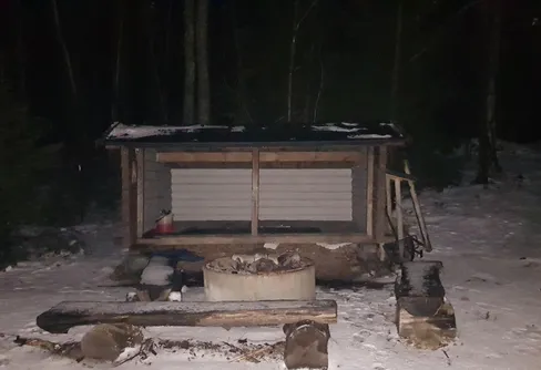 En januarinatt i vindskyddet vid Västerhaga fyr