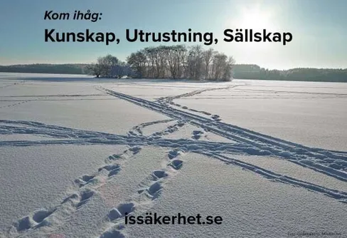 Luriga isar under snön