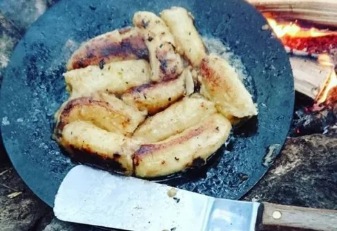 Stekt banan med ingefära