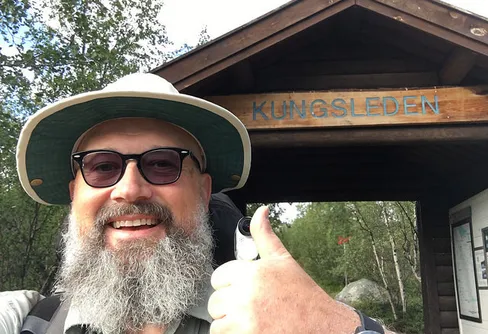 Jag har vandrat 43 mil. Det var som fan.