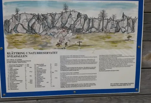 Klättring i Sveafallen