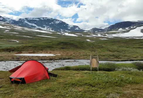 Norra Storfjället från norr. De två första dagarna.