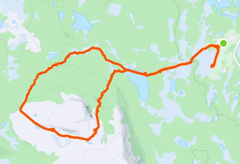 Tur på Sorkvola 241231