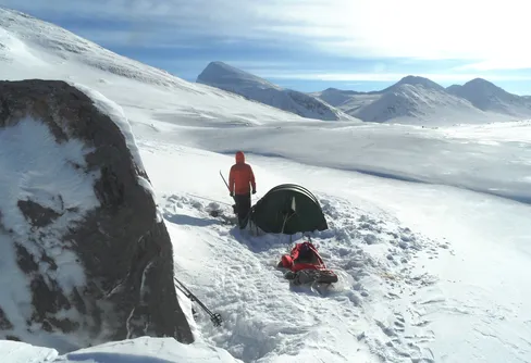 Vintersarek för första gången